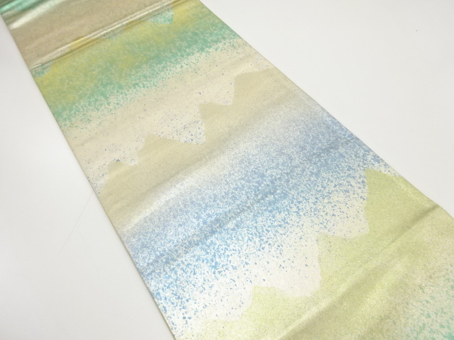 引箔　壺垂れ模様　袋帯